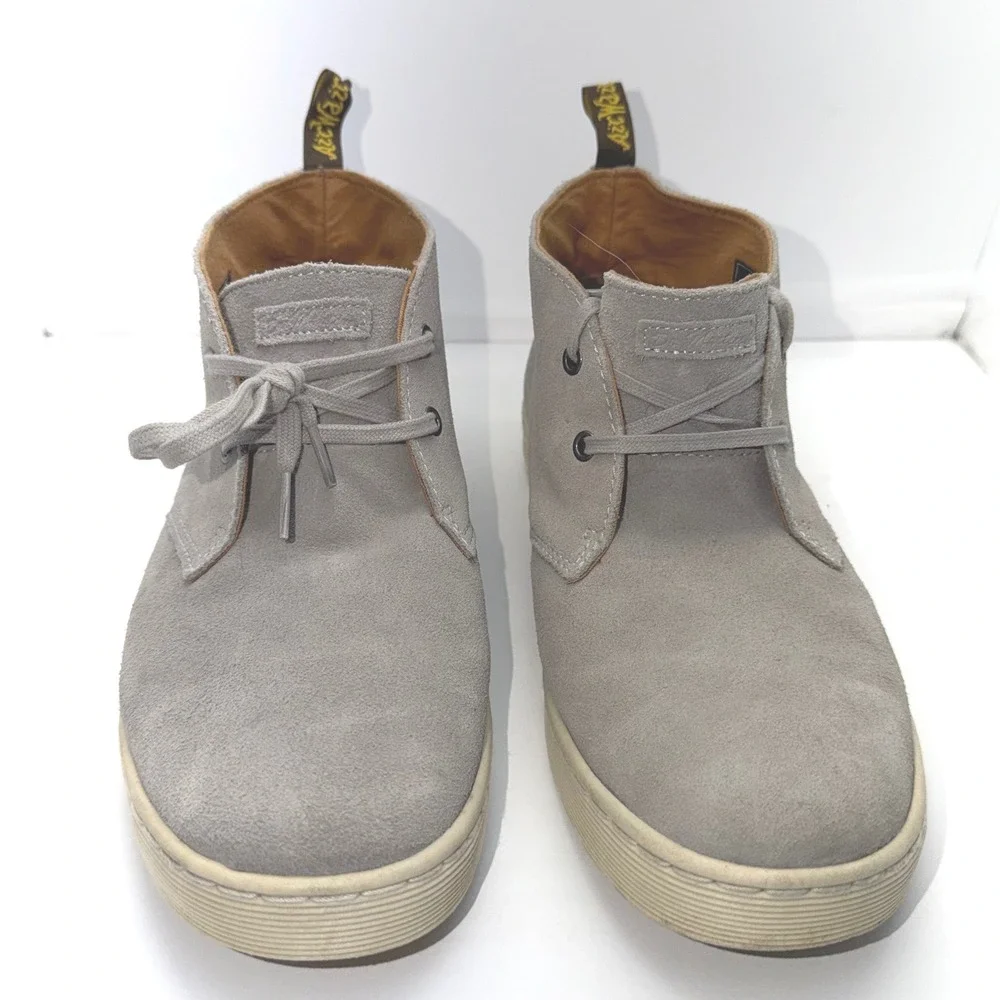 Dr. Martens Cabrillo Men Size 10 Grey Suede Chukka Desert Boots